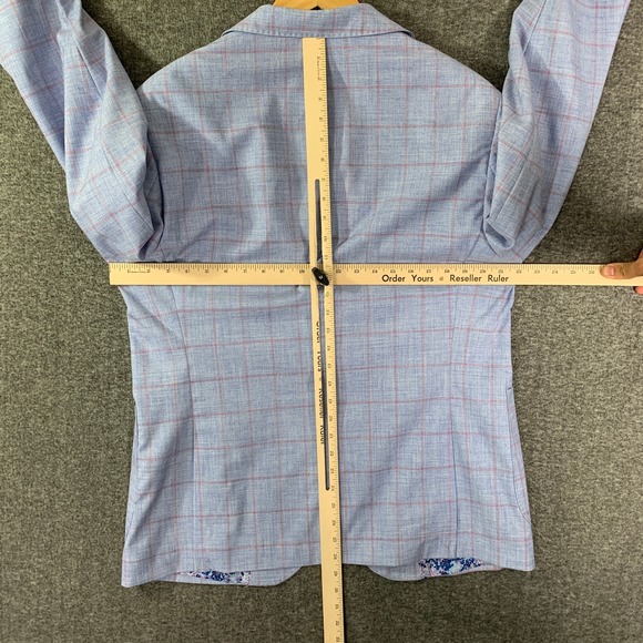 Tailorbyrd Blazer Jacket Men 42R Windowpane Sport Coat Floral Lined NEW - Picture 12 of 16